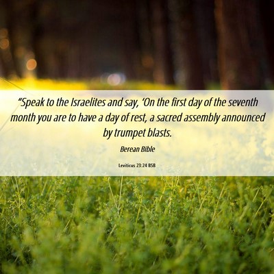 Picture 06 - Leviticus 23:24 BSB - “Speak to the Israelites and say, ‘On the - Bible Verse Picture