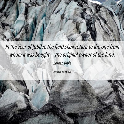 Picture 06 - Leviticus 27:24 BSB - In the Year of Jubilee the field shall return to - Bible Verse Picture