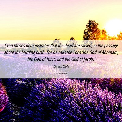 Picture 06 - Luke 20:37 BSB - Even Moses demonstrates that the dead are raised, - Bible Verse Picture