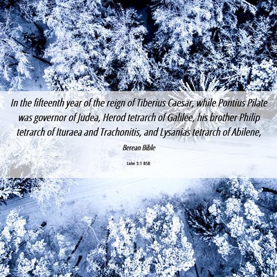 Picture 06 - Luke 3:1 BSB - In the fifteenth year of the reign of Tiberius - Bible Verse Picture