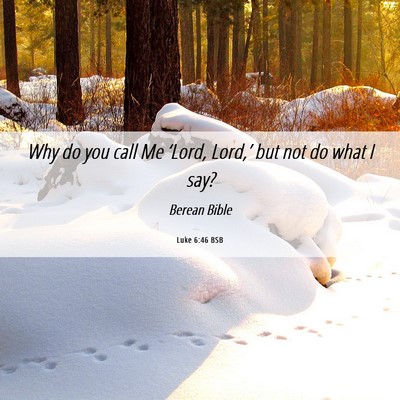 Picture 06 - Luke 6:46 BSB - Why do you call Me ‘Lord, Lord,’ but not do - Bible Verse Picture