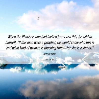 Picture 06 - Luke 7:39 BSB - When the Pharisee who had invited Jesus saw this, - Bible Verse Picture