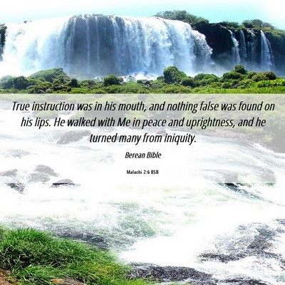 Picture 06 - Malachi 2:6 BSB - True instruction was in his mouth, and nothing - Bible Verse Picture