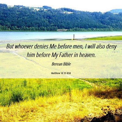 Picture 06 - Matthew 10:33 BSB - But whoever denies Me before men, I will also - Bible Verse Picture