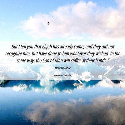 Picture 06 - Matthew 17:12 BSB - But I tell you that Elijah has already come, and - Bible Verse Picture