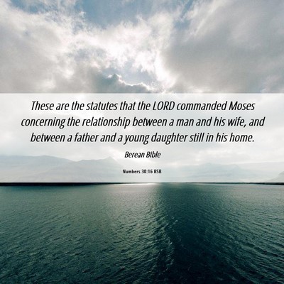 Picture 06 - Numbers 30:16 BSB - These are the statutes that the LORD commanded - Bible Verse Picture