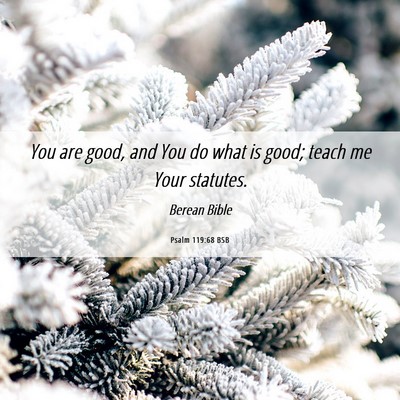 Picture 06 - Psalm 119:68 BSB - You are good, and You do what is good; teach me - Bible Verse Picture