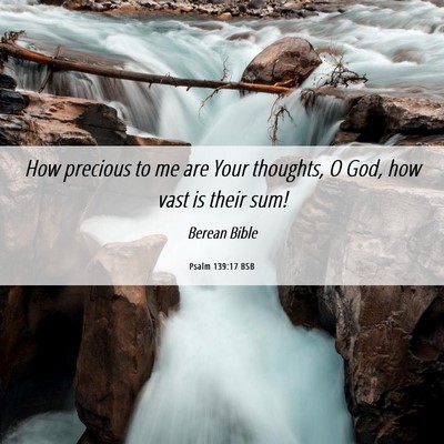 Picture 06 - Psalm 139:17 BSB - How precious to me are Your thoughts, O God, how - Bible Verse Picture