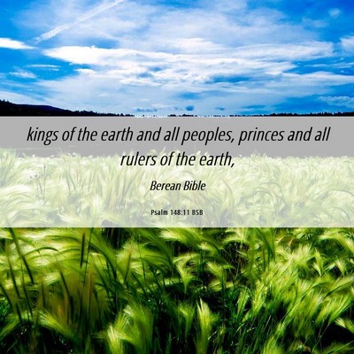 Picture 06 - Psalm 148:11 BSB - kings of the earth and all peoples, princes and - Bible Verse Picture