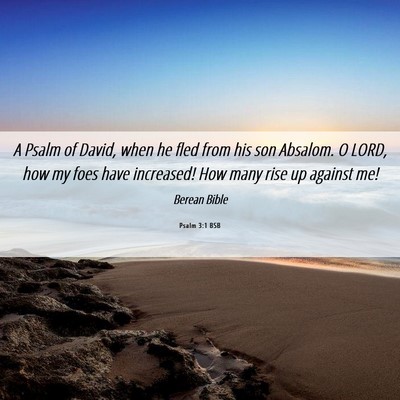 Picture 06 - Psalm 3:1 BSB - A Psalm of David, when he fled from his son - Bible Verse Picture