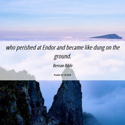 Picture 06 - Psalm 83:10 BSB - who perished at Endor and became like dung on the - Bible Verse Picture