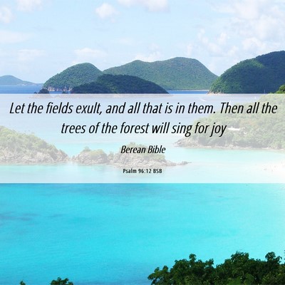 Picture 06 - Psalm 96:12 BSB - Let the fields exult, and all that is in them. - Bible Verse Picture