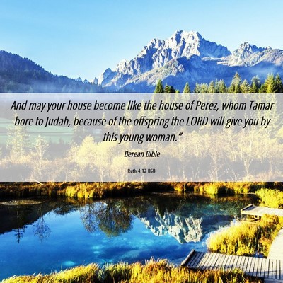 Picture 06 - Ruth 4:12 BSB - And may your house become like the house of - Bible Verse Picture
