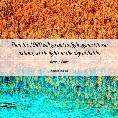 Picture 06 - Zechariah 14:3 BSB - Then the LORD will go out to fight against those - Bible Verse Picture