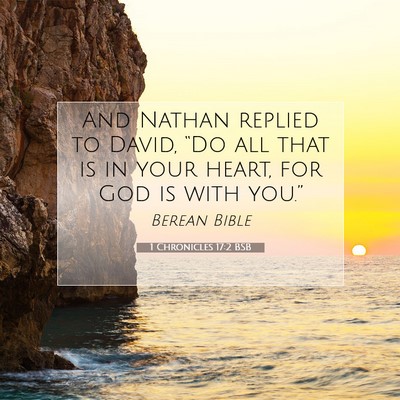 Picture 07 - 1 Chronicles 17:2 BSB - And Nathan replied to David, “Do all that is in - Bible Verse Picture
