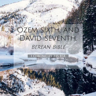 Picture 07 - 1 Chronicles 2:15 BSB - Ozem sixth, and David - Bible Verse Picture