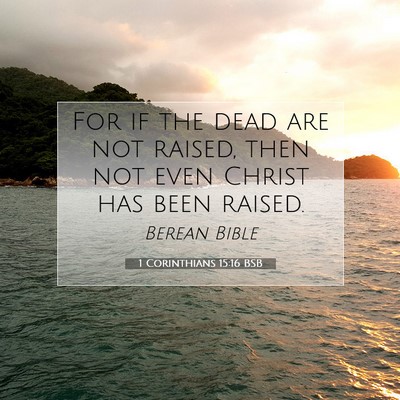Picture 07 - 1 Corinthians 15:16 BSB - For if the dead are not raised, then not even - Bible Verse Picture