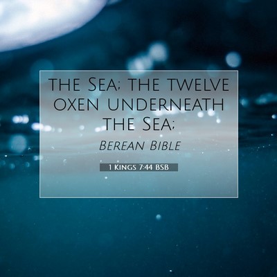 Picture 07 - 1 Kings 7:44 BSB - the Sea; the twelve oxen underneath the - Bible Verse Picture