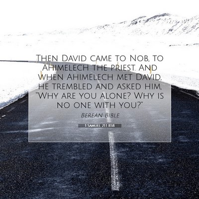 Picture 07 - 1 Samuel 21:1 BSB - Then David came to Nob, to Ahimelech the priest. - Bible Verse Picture