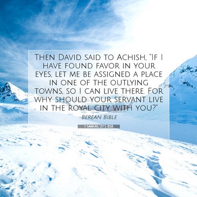 Picture 07 - 1 Samuel 27:5 BSB - Then David said to Achish, “If I have found - Bible Verse Picture