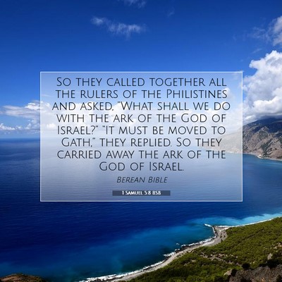 Picture 07 - 1 Samuel 5:8 BSB - So they called together all the rulers of the - Bible Verse Picture