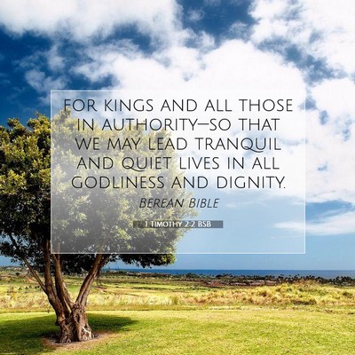 Picture 07 - 1 Timothy 2:2 BSB - for kings and all those in authority—so that we - Bible Verse Picture