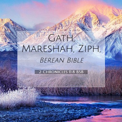 Picture 07 - 2 Chronicles 11:8 BSB - Gath, Mareshah, - Bible Verse Picture