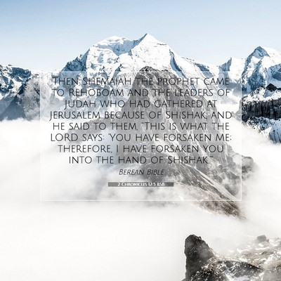 Picture 07 - 2 Chronicles 12:5 BSB - Then Shemaiah the prophet came to Rehoboam and - Bible Verse Picture