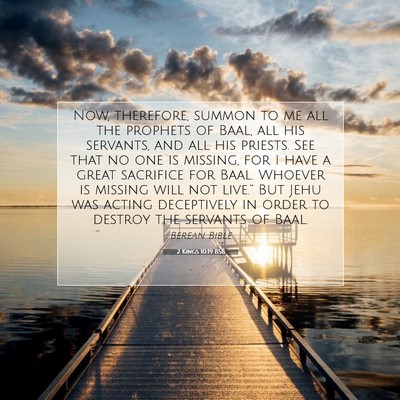 Picture 07 - 2 Kings 10:19 BSB - Now, therefore, summon to me all the prophets of - Bible Verse Picture