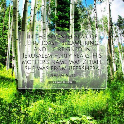 Picture 07 - 2 Kings 12:1 BSB - In the seventh year of Jehu, Joash became king, - Bible Verse Picture
