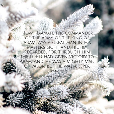 Picture 07 - 2 Kings 5:1 BSB - Now Naaman, the commander of the army of the king - Bible Verse Picture