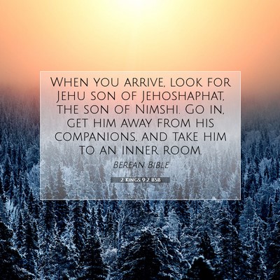 Picture 07 - 2 Kings 9:2 BSB - When you arrive, look for Jehu son of - Bible Verse Picture