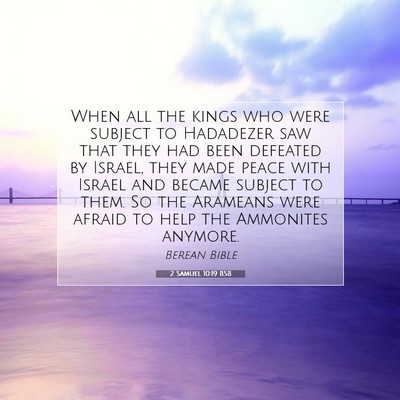 Picture 07 - 2 Samuel 10:19 BSB - When all the kings who were subject to Hadadezer - Bible Verse Picture