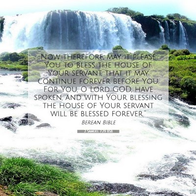 Picture 07 - 2 Samuel 7:29 BSB - Now therefore, may it please You to bless the - Bible Verse Picture