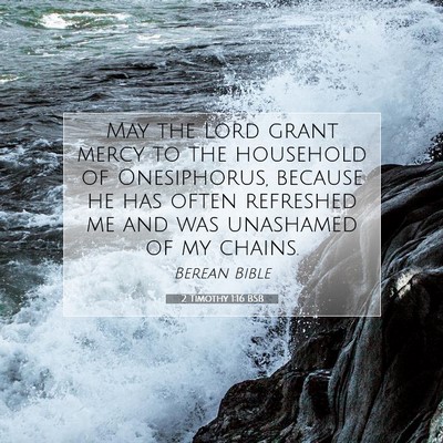 Picture 07 - 2 Timothy 1:16 BSB - May the Lord grant mercy to the household of - Bible Verse Picture