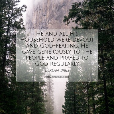 Picture 07 - Acts 10:2 BSB - He and all his household were devout and - Bible Verse Picture
