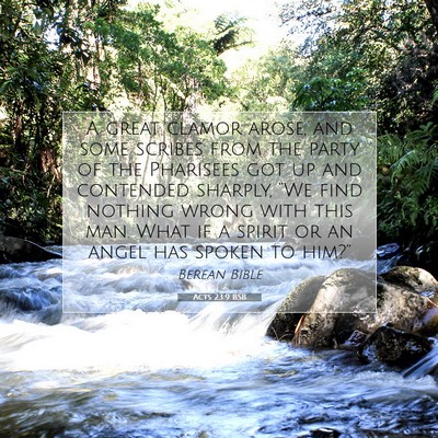 Picture 07 - Acts 23:9 BSB - A great clamor arose, and some scribes from the - Bible Verse Picture