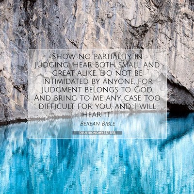 Picture 07 - Deuteronomy 1:17 BSB - Show no partiality in judging; hear both small - Bible Verse Picture