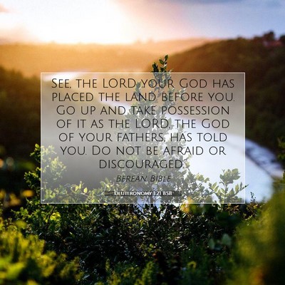 Picture 07 - Deuteronomy 1:21 BSB - See, the LORD your God has placed the land before - Bible Verse Picture