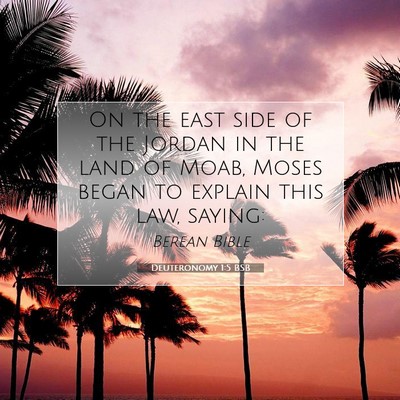 Picture 07 - Deuteronomy 1:5 BSB - On the east side of the Jordan in the land of - Bible Verse Picture