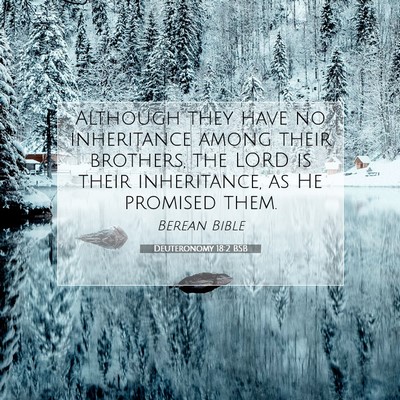 Picture 07 - Deuteronomy 18:2 BSB - Although they have no inheritance among their - Bible Verse Picture