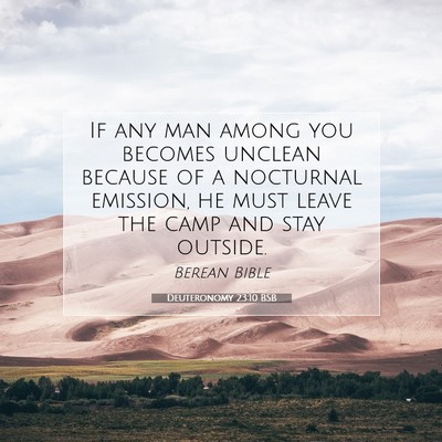 Picture 07 - Deuteronomy 23:10 BSB - If any man among you becomes unclean because of a - Bible Verse Picture