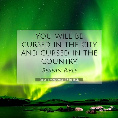 Picture 07 - Deuteronomy 28:16 BSB - You will be cursed in the city and cursed in the - Bible Verse Picture