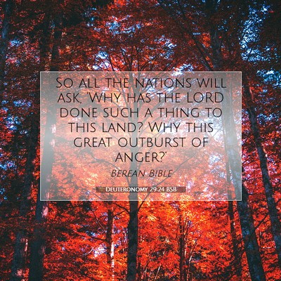 Picture 07 - Deuteronomy 29:24 BSB - So all the nations will ask, ‘Why has the LORD - Bible Verse Picture