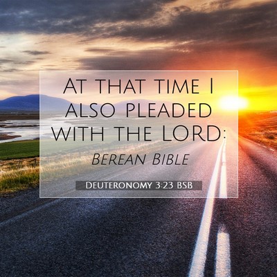 Picture 07 - Deuteronomy 3:23 BSB - At that time I also pleaded with the - Bible Verse Picture