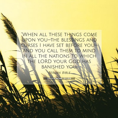 Picture 07 - Deuteronomy 30:1 BSB - “When all these things come upon you—the - Bible Verse Picture