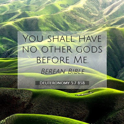 Picture 07 - Deuteronomy 5:7 BSB - You shall have no other gods before - Bible Verse Picture