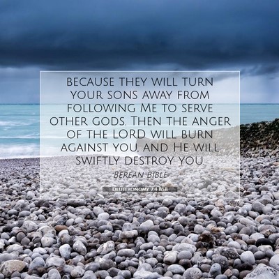 Picture 07 - Deuteronomy 7:4 BSB - because they will turn your sons away from - Bible Verse Picture
