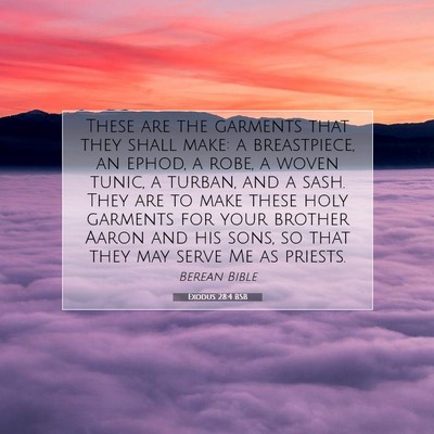 Picture 07 - Exodus 28:4 BSB - These are the garments that they shall make: a - Bible Verse Picture