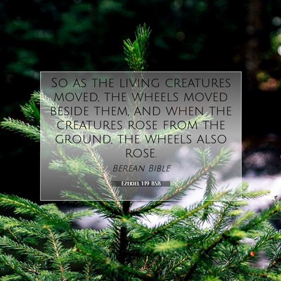 Picture 07 - Ezekiel 1:19 BSB - So as the living creatures moved, the wheels - Bible Verse Picture